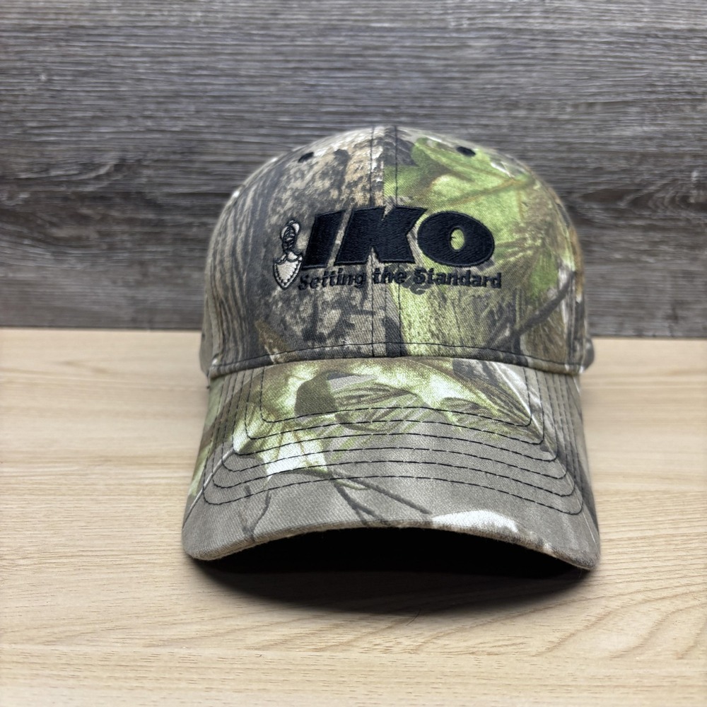 IKO Hat Cap Strap Back Camo Embroidered Logo Cap America Mens Hunting Outdoor